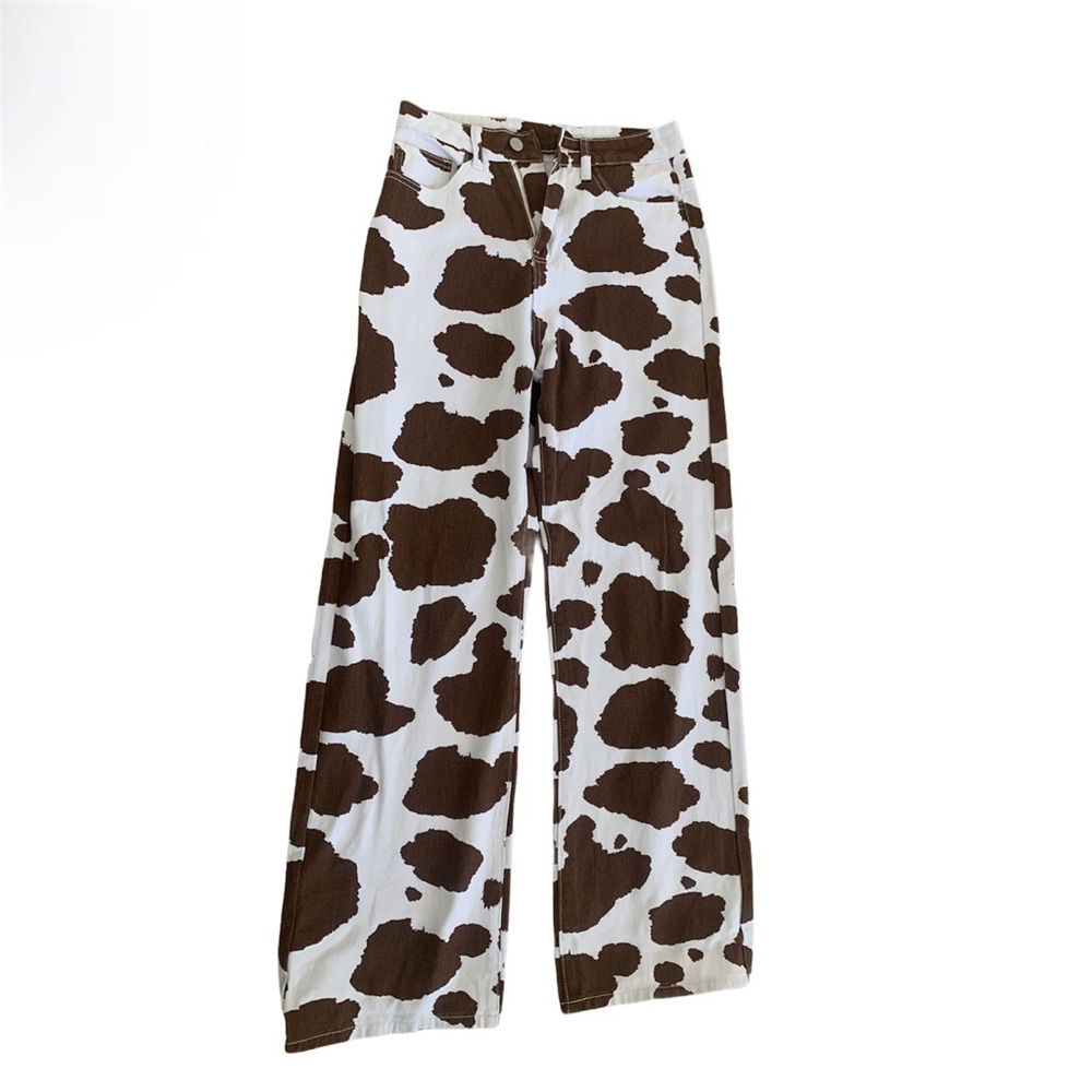 cow print jeans